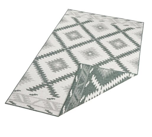 In & Outdoor Wendeteppich - Malibu Grün/braun In & Outdoor Wendeteppich - Malibu Grün/braun