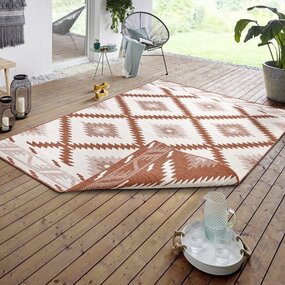 In & Outdoor Wendeteppich - Malibu Terra/crème In & Outdoor Wendeteppich - Malibu Terra/crème