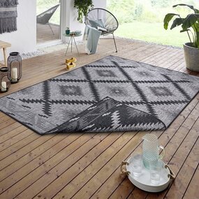 In & Outdoor Wendeteppich - Malibu Grau/anthrazit In & Outdoor Wendeteppich - Malibu Grau/anthrazit