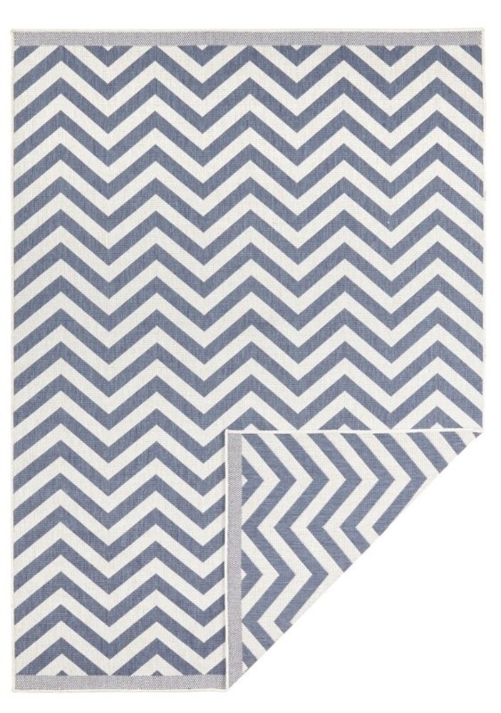 In & Outdoor Wendeteppich - Palma Blau/creme In & Outdoor Wendeteppich - Palma Blau/creme