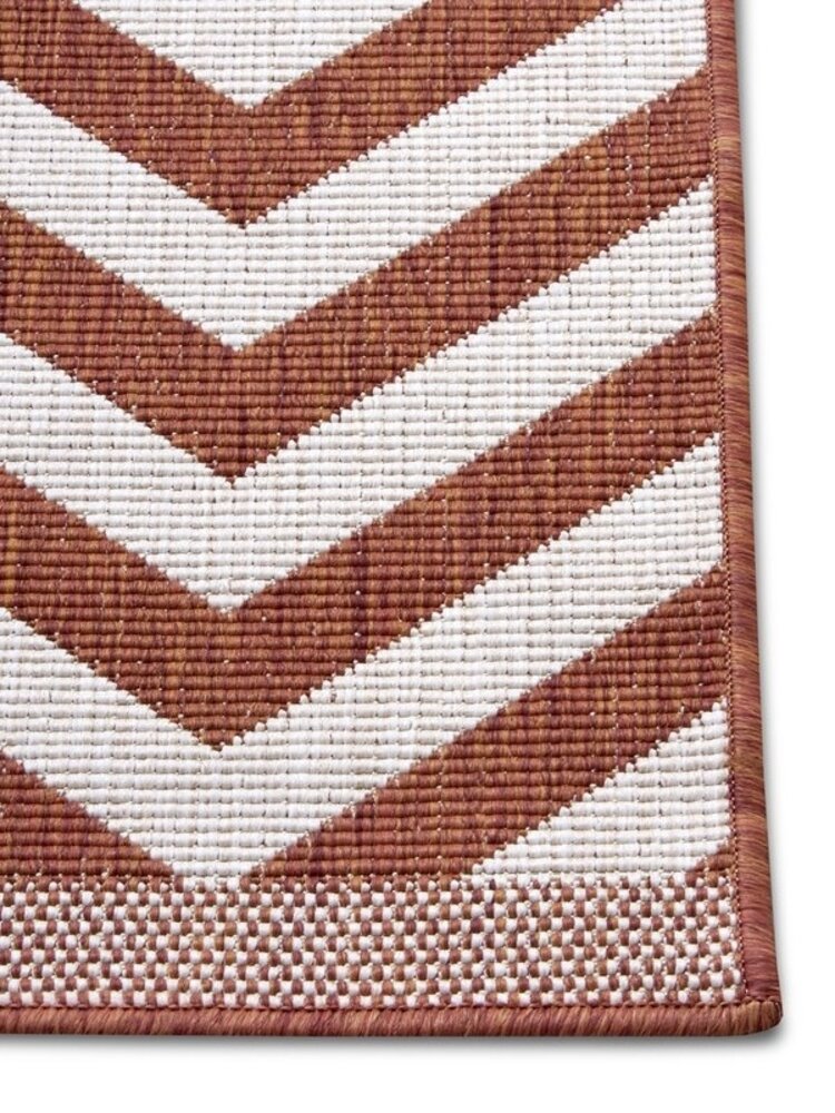 In & Outdoor Reversible - Palma Terra/crème In & Outdoor Reversible - Palma Terra/crème