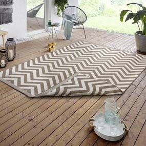 In & Outdoor Wendeteppich - Palma Beige/crème In & Outdoor Wendeteppich - Palma Beige/crème