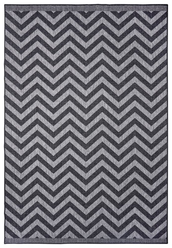 In & Outdoor Wendeteppich - Palma Grau/anthrazit In & Outdoor Wendeteppich - Palma Grau/anthrazit