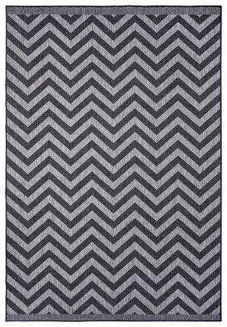 In & Outdoor Wendeteppich - Palma Grau/anthrazit In & Outdoor Wendeteppich - Palma Grau/anthrazit