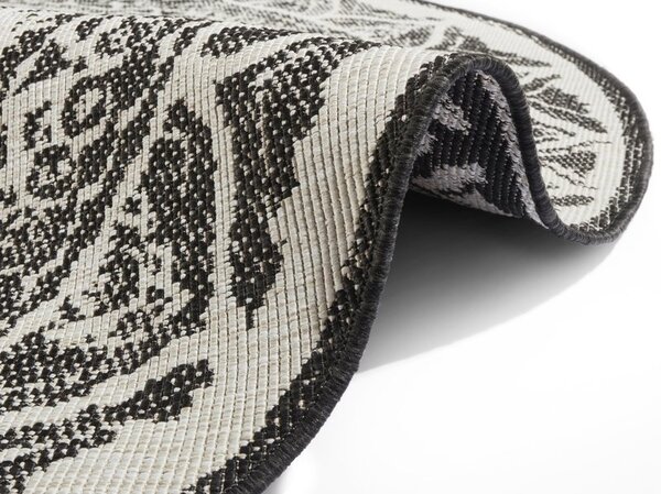 Runde Teppiche für In & Outdoor Reversible - Siruma Schwarz/crème Runde Teppiche für In & Outdoor Reversible - Siruma Schwarz/crème