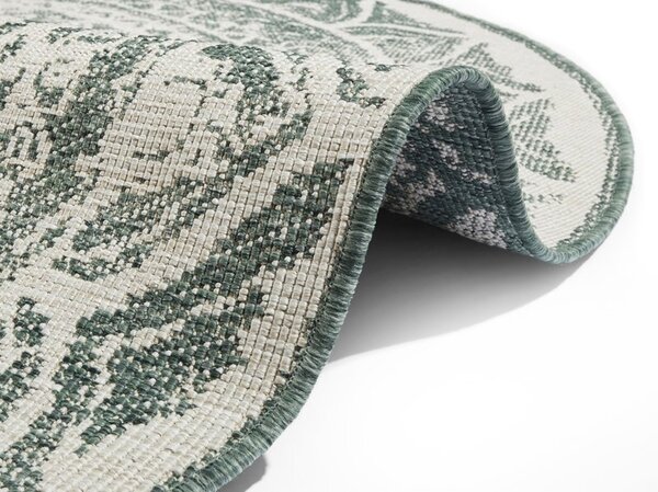 Runde Teppiche In & Outdoor Reversibel - Siruma Grün/creme Runde Teppiche In & Outdoor Reversibel - Siruma Grün/creme