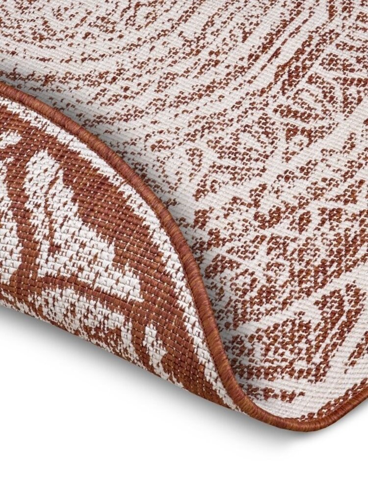 Runde Teppiche für In & Outdoor Reversible - Siruma Terra/crème Runde Teppiche für In & Outdoor Reversible - Siruma Terra/crème