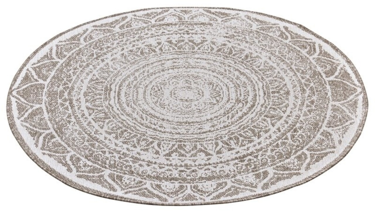 Runde Teppiche In & Outdoor Reversible - Siruma Beige/crème Runde Teppiche In & Outdoor Reversible - Siruma Beige/crème