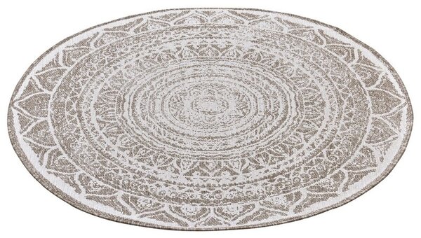 Runde Teppiche In & Outdoor Reversible - Siruma Beige/crème Runde Teppiche In & Outdoor Reversible - Siruma Beige/crème