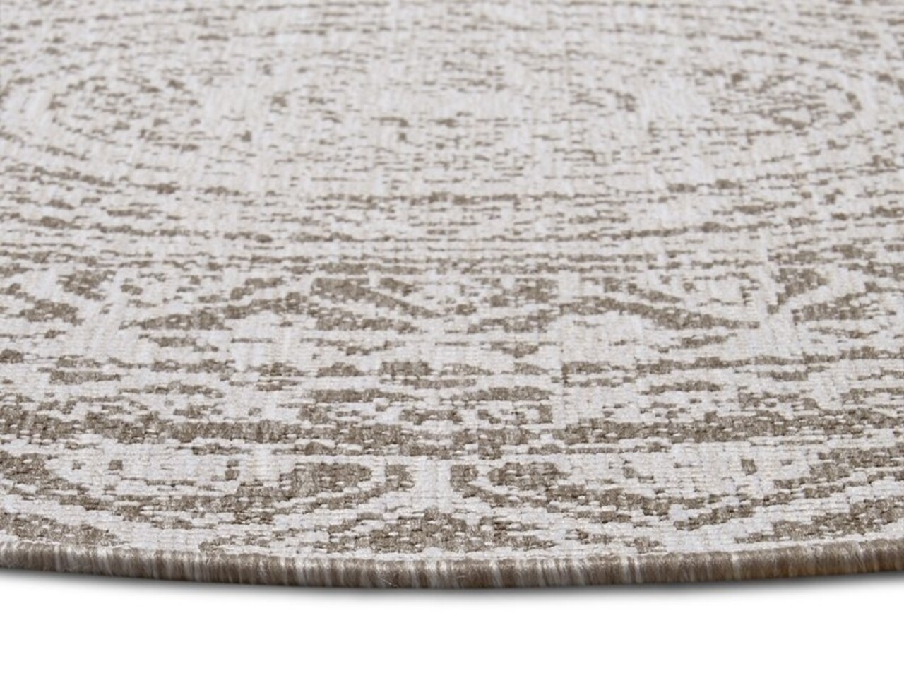 Runde Teppiche In & Outdoor Reversible - Siruma Beige/crème Runde Teppiche In & Outdoor Reversible - Siruma Beige/crème