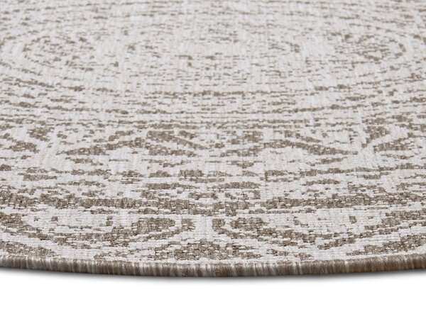 Runde Teppiche In & Outdoor Reversible - Siruma Beige/crème Runde Teppiche In & Outdoor Reversible - Siruma Beige/crème