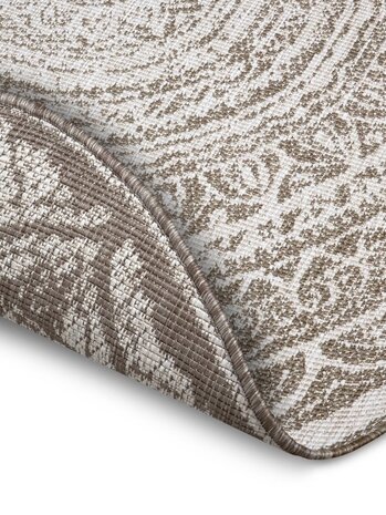 Runde Teppiche In & Outdoor Reversible - Siruma Beige/crème Runde Teppiche In & Outdoor Reversible - Siruma Beige/crème