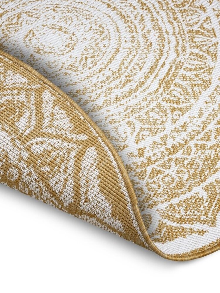 Runde Teppiche In & Outdoor Reversibel - Siruma Gelb/creme Runde Teppiche In & Outdoor Reversibel - Siruma Gelb/creme