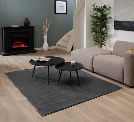 Waschbarer Teppich - Malaga Anthrazit Waschbarer Teppich - Malaga Anthrazit