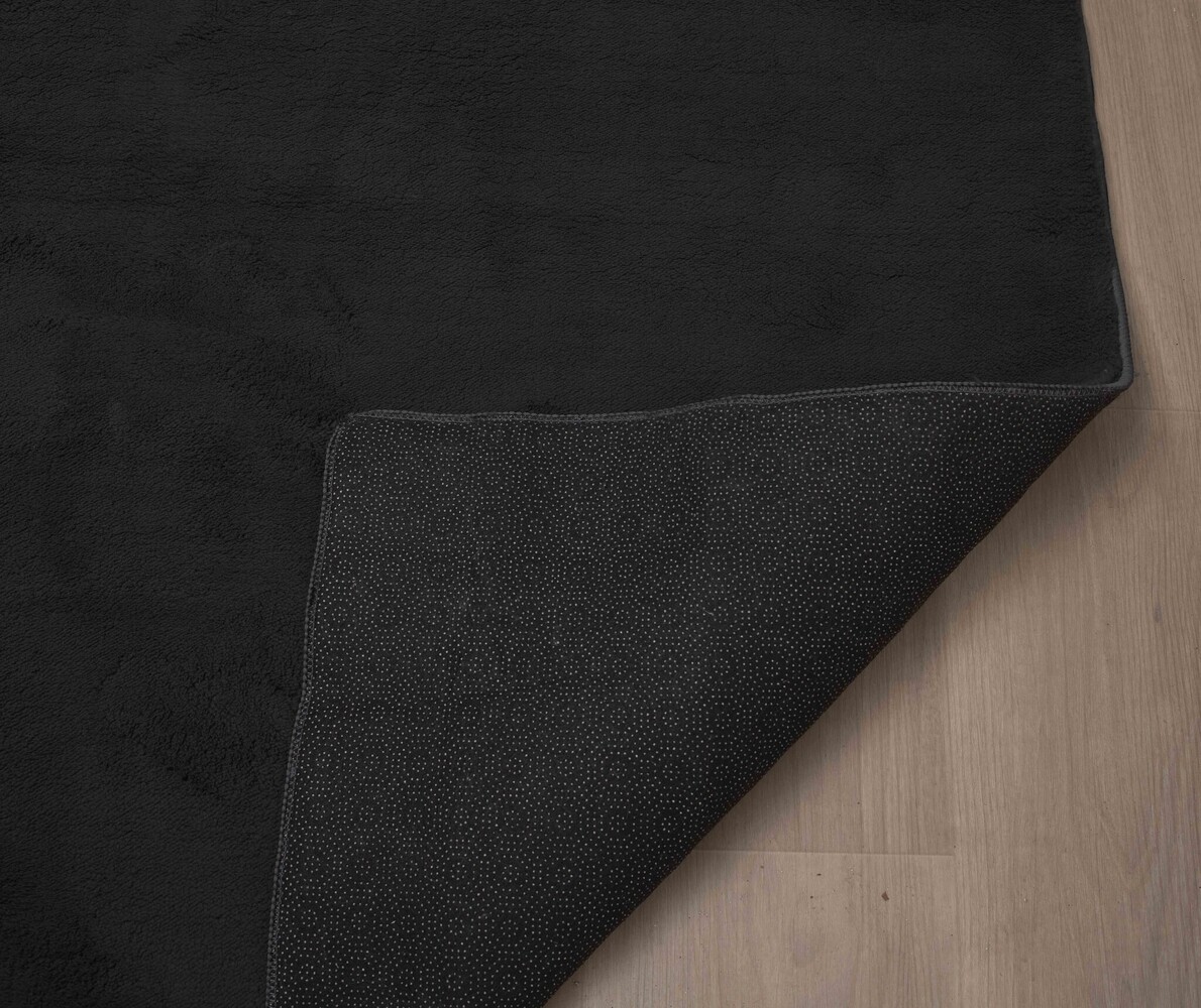 Waschbarer Teppich - Malaga Schwarz Waschbarer Teppich - Malaga Schwarz