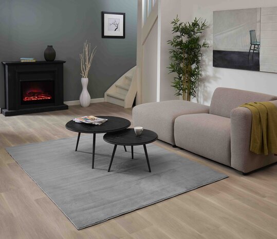 Waschbarer Teppich - Malaga Grau Waschbarer Teppich - Malaga Grau