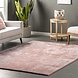 Waschbarer Teppich - Solid Rosa Waschbarer Teppich - Solid Rosa