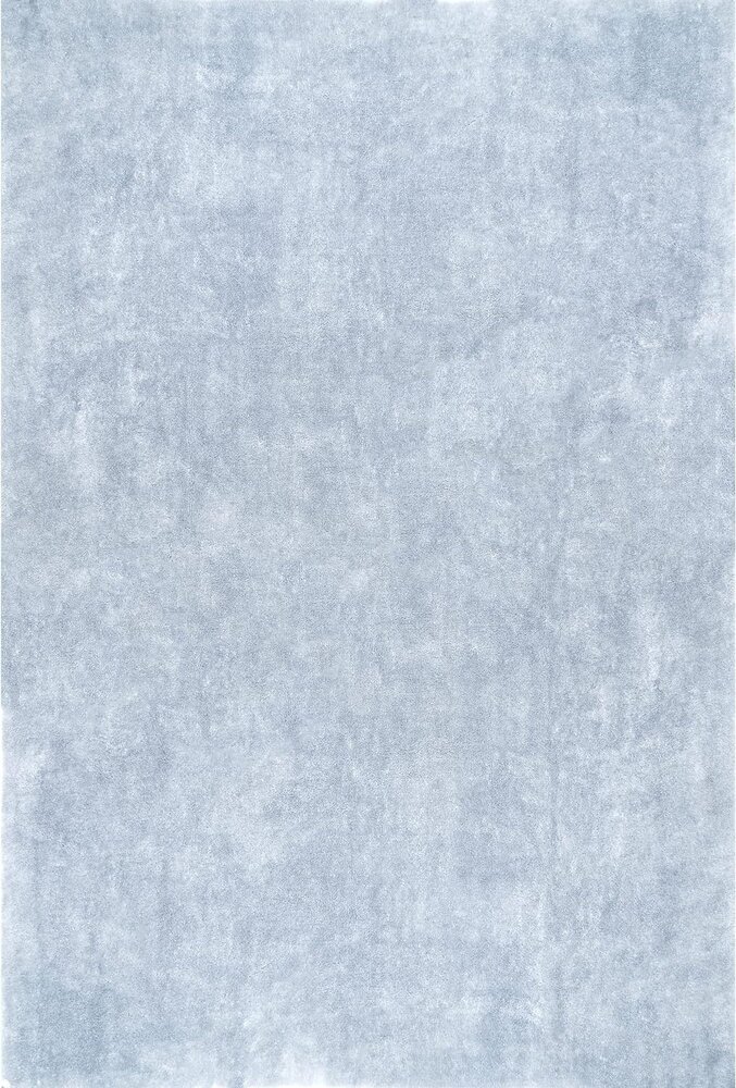 Waschbarer Teppich - Solid  Hellblau Waschbarer Teppich - Solid  Hellblau