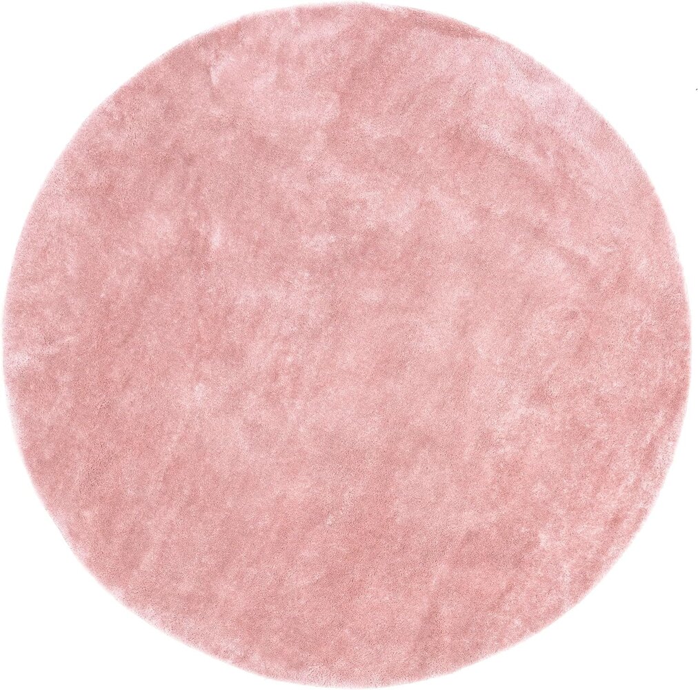 Waschbarer Teppich Solid- Rund -  Rosa Waschbarer Teppich Solid- Rund -  Rosa