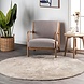 Waschbarer Teppich Solid- Rund - Beige Waschbarer Teppich Solid- Rund - Beige