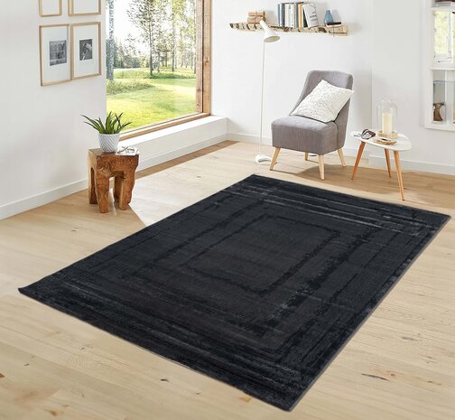 Modern Teppich - Costa Anthrazit/schwarz Modern Teppich - Costa Anthrazit/schwarz