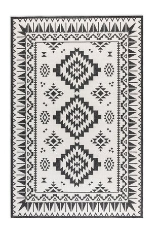 Elle Decoration - Teppich In & Outdoor -  Gemini Schwarz / Weiß Elle Decoration - Teppich In & Outdoor -  Gemini Schwarz / Weiß