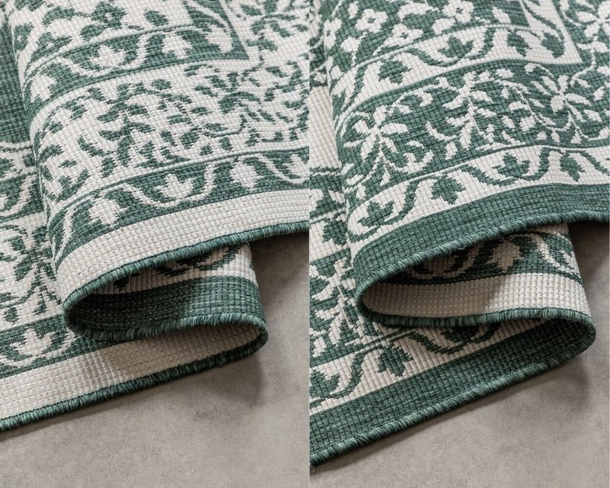 Elle Decoration - Teppich In & Outdoor - Reversibel - Meekly - Grün