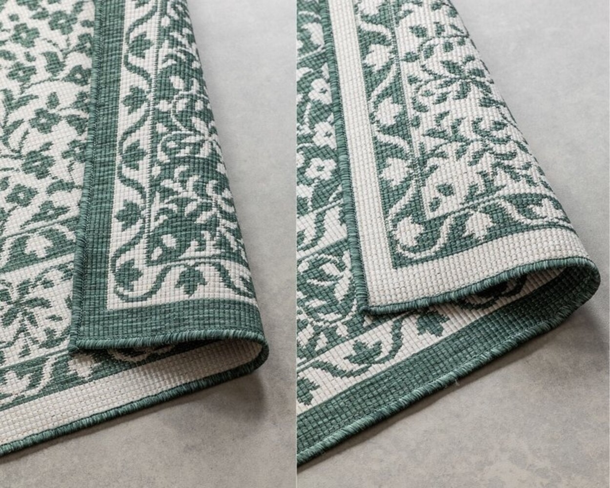 Elle Decoration - Teppich In & Outdoor - Reversibel - Meekly - Grün