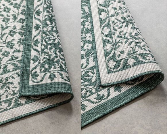 Elle Decoration - Teppich In & Outdoor - Reversibel - Meekly - Grün