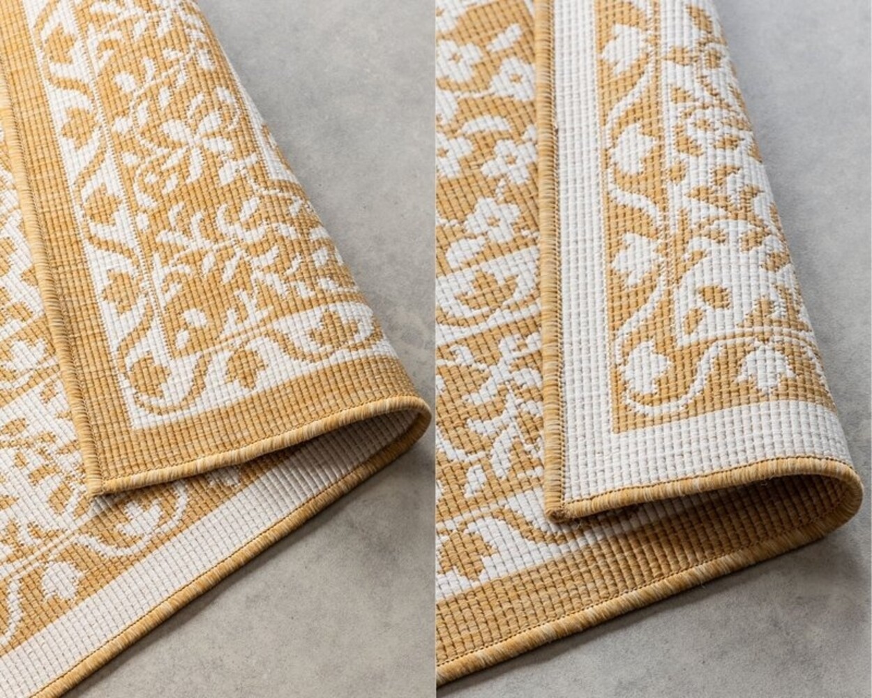 Elle Decoration - Teppich In & Outdoor - Wendeteppich - Meekly - Ockergelb Elle Decoration - Teppich In & Outdoor - Wendeteppich - Meekly - Ockergelb