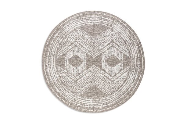 Rund Wendeteppich In & Outdoor - Gemini Nordic Beige/crème