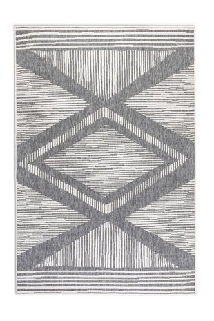 Elle Decoration - Teppich In & Outdoor - Wendbar - Rhombus - Silber Elle Decoration - Teppich In & Outdoor - Wendbar - Rhombus - Silber