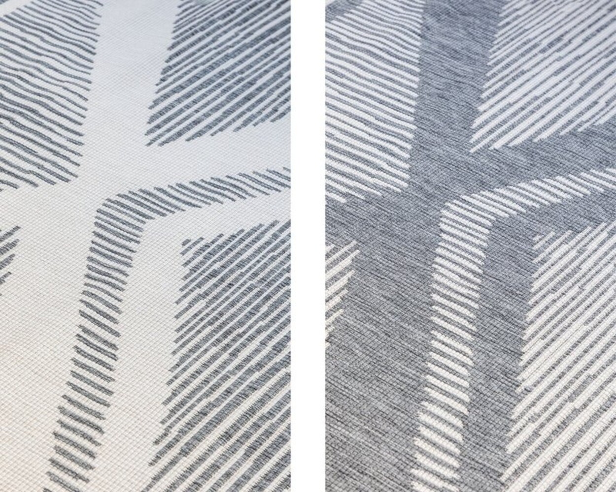 Elle Decoration - Teppich In & Outdoor - Wendbar - Rhombus - Silber Elle Decoration - Teppich In & Outdoor - Wendbar - Rhombus - Silber
