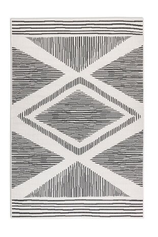 Elle Decoration - Teppich In & Outdoor - Reversibel - Rhombus - Schwarz Elle Decoration - Teppich In & Outdoor - Reversibel - Rhombus - Schwarz