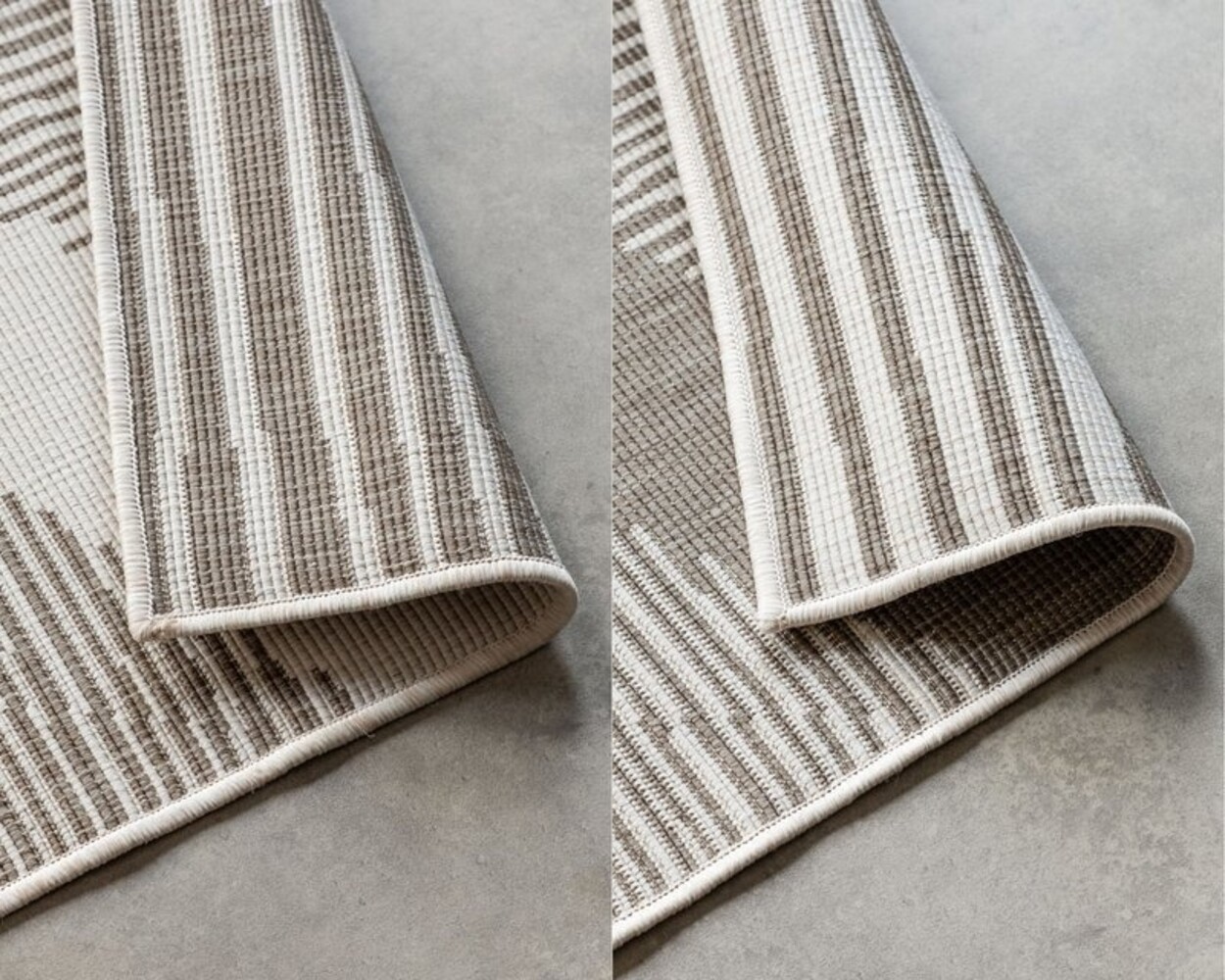 Elle Decoration - Teppich In & Outdoor - Reversibel - Rhombus - Beige Elle Decoration - Teppich In & Outdoor - Reversibel - Rhombus - Beige