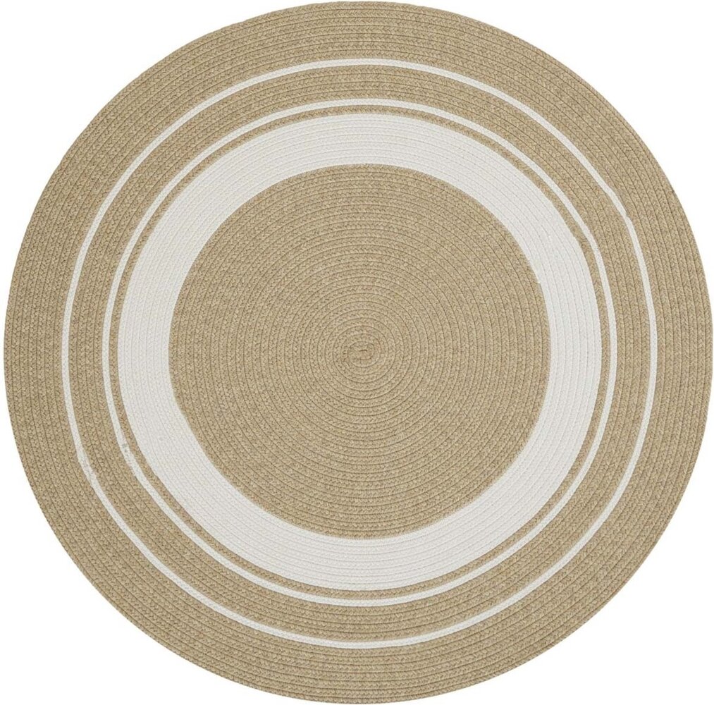 Rund Teppich In & Outdoor - Trenzado Beige/crème Rund Teppich In & Outdoor - Trenzado Beige/crème