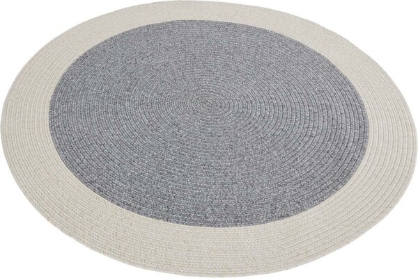 Rund Teppich In & Outdoor - Trenzado Grau/creme Rund Teppich In & Outdoor - Trenzado Grau/creme