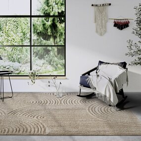 Japandi-Teppich - Galerie Chappe Beige Japandi-Teppich - Galerie Chappe Beige
