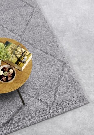 Skandinavischer Teppich - Galerie Perrotin Grau Skandinavischer Teppich - Galerie Perrotin Grau