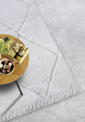 Skandinavischer Teppich - Galerie Perrotin Creme Skandinavischer Teppich - Galerie Perrotin Creme