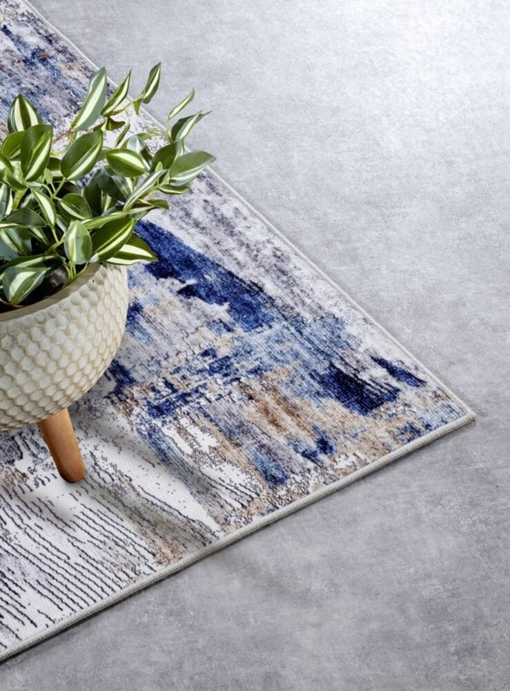 Abstrakter Teppich - Imagination Malard Blau/multicolour