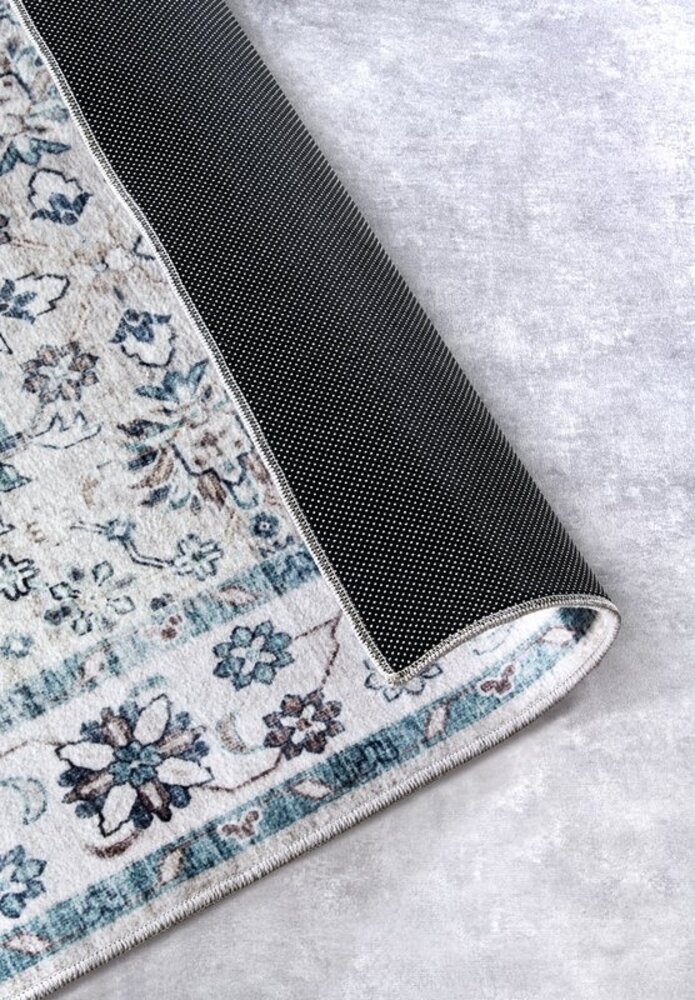 Vintage -Teppich - Imagination Saveh Blau/weiß