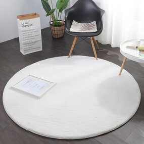 Flauschiger Teppich - Einfarbig Hochflor Superweich - Creme Flauschiger Teppich - Einfarbig Hochflor Superweich - Creme