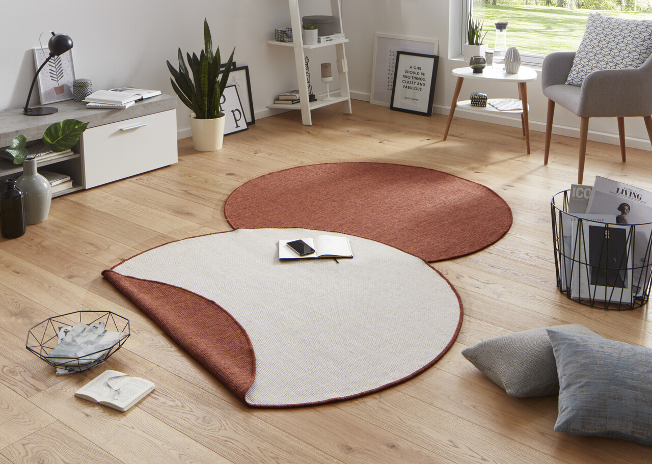 Rund Wendeteppich In & Outdoor - Miami Terra Rund Wendeteppich In & Outdoor - Miami Terra