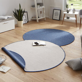 Rund Wendeteppich In & Outdoor - Miami Blau Rund Wendeteppich In & Outdoor - Miami Blau