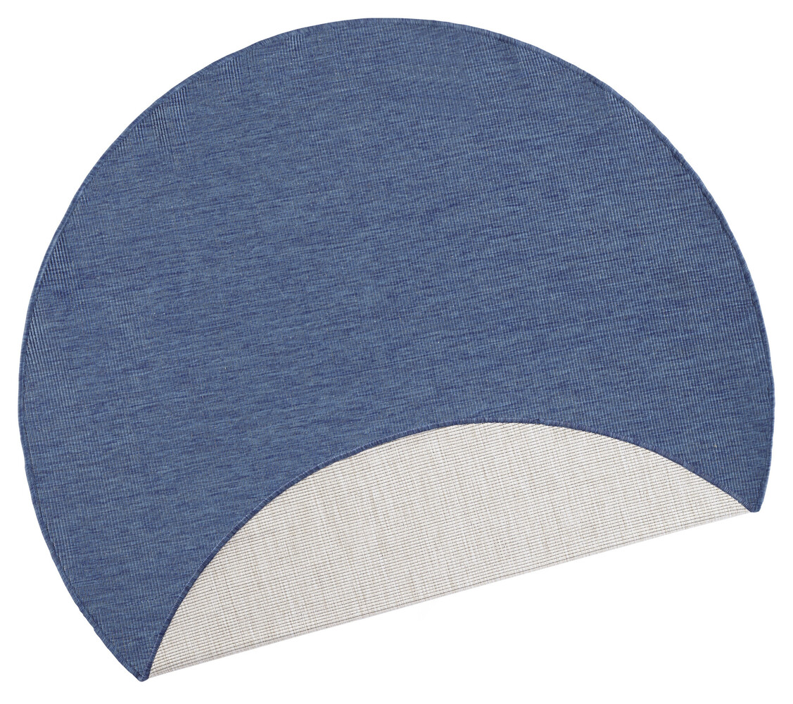 Rund Wendeteppich In & Outdoor - Miami Blau Rund Wendeteppich In & Outdoor - Miami Blau