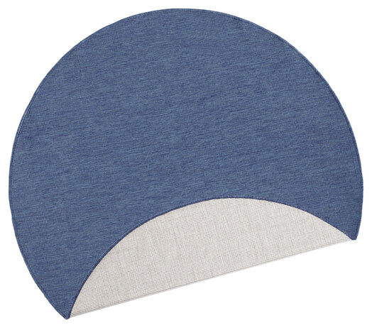 Rund Wendeteppich In & Outdoor - Miami Blau Rund Wendeteppich In & Outdoor - Miami Blau