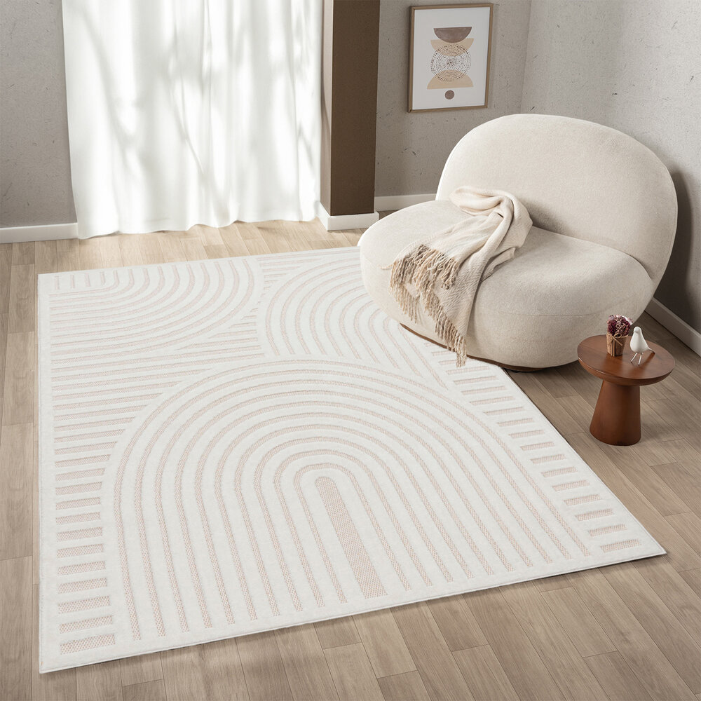 Teppich In & Outdoor - Toscana Japandi Creme Teppich In & Outdoor - Toscana Japandi Creme