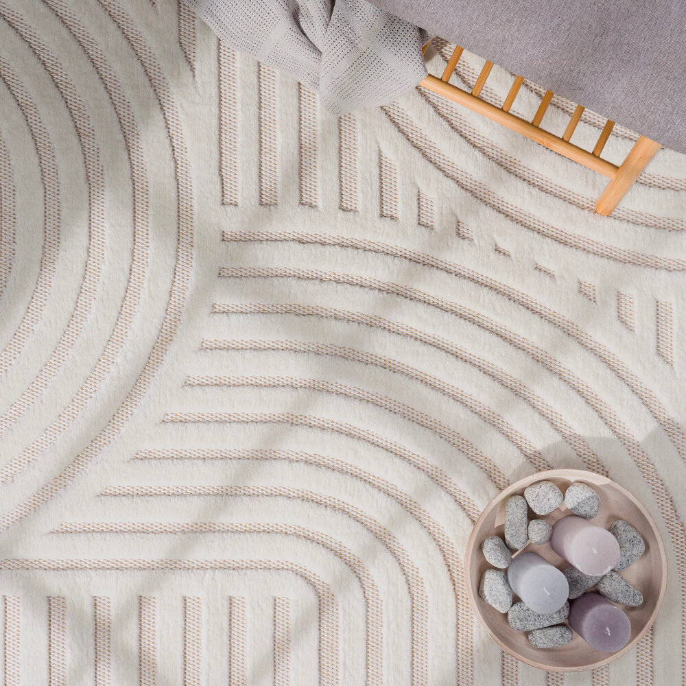 Teppich In & Outdoor - Toscana Japandi Creme Teppich In & Outdoor - Toscana Japandi Creme