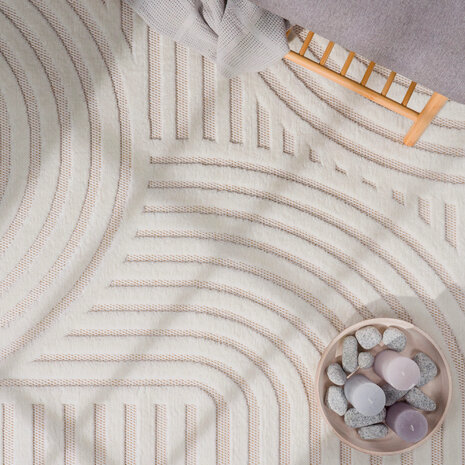 Teppich In & Outdoor - Toscana Japandi Creme Teppich In & Outdoor - Toscana Japandi Creme